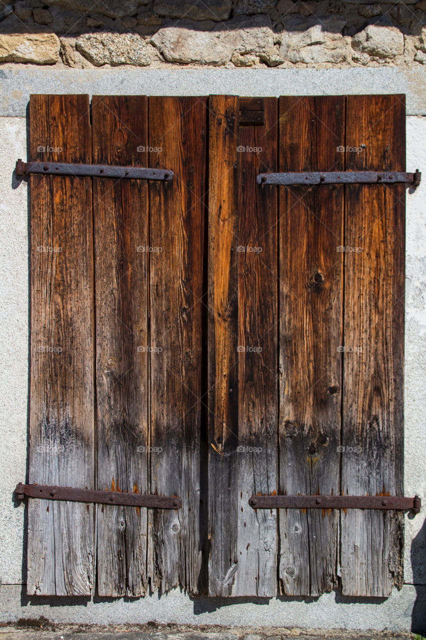 very old barn door