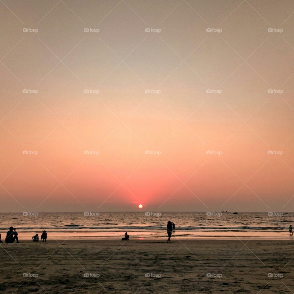 Sunset Goa India