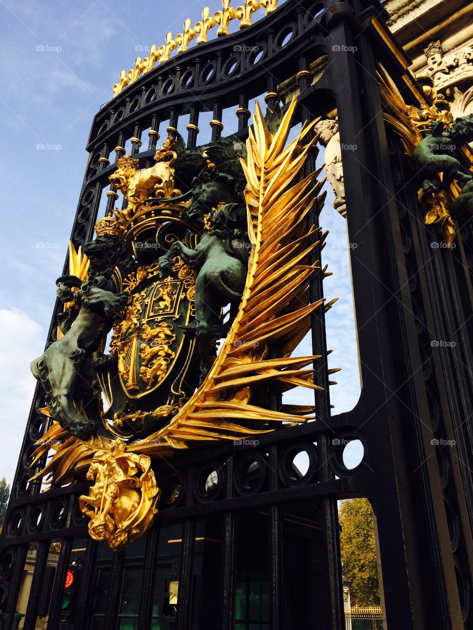 Gold on the gates 