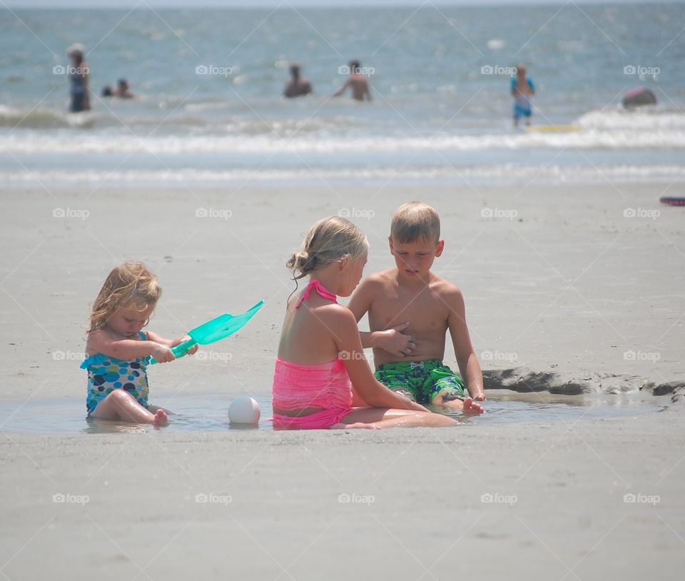 Beach play