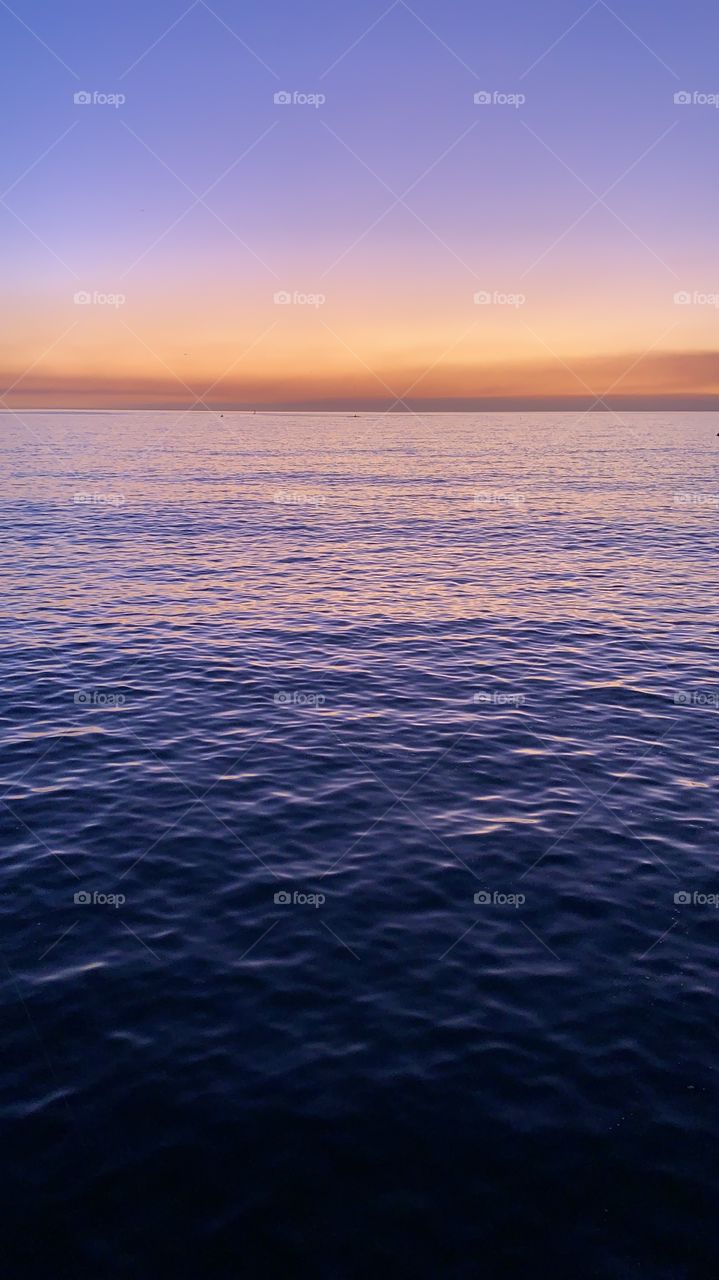 Ocean reflection sunset dawn 