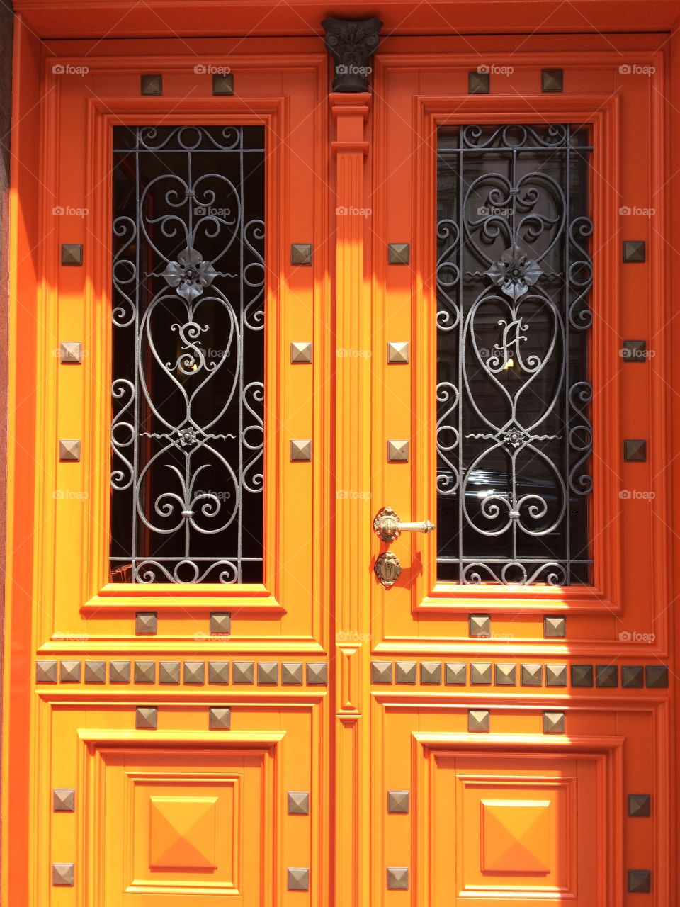 Orange doors