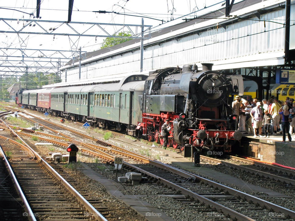 Steam locomotive from the last century