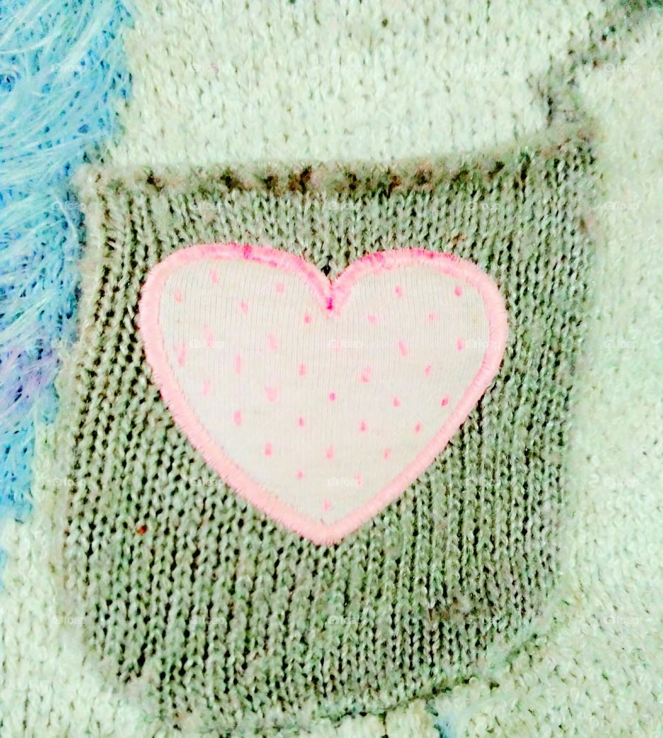 Beautiful Heart on pocket
