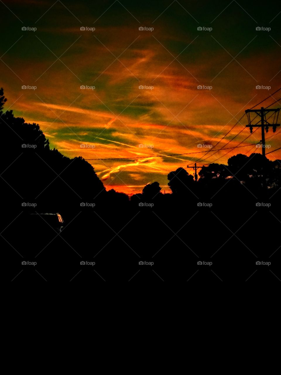 pretty sky at sunset