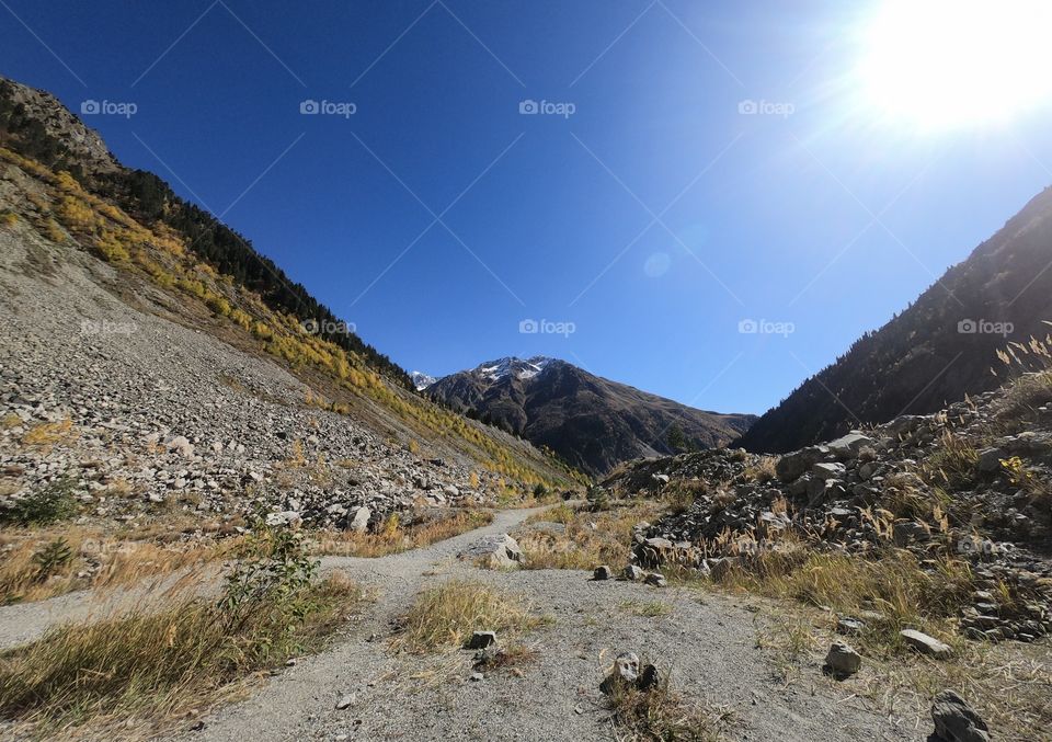 Beautiful way to Glacier in Georgia 