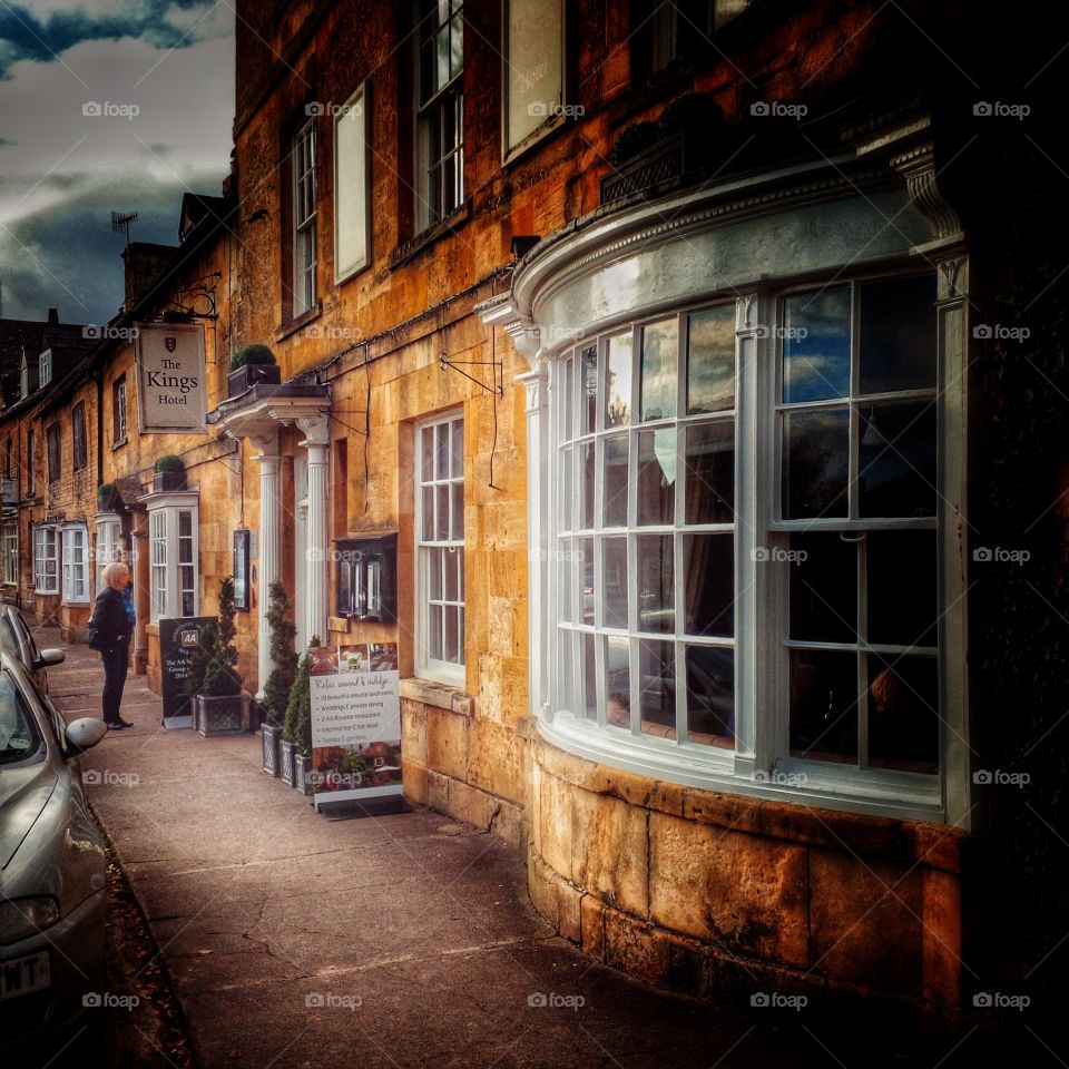 Houses along the high street - Chipping Campden Gloucestershire England UK