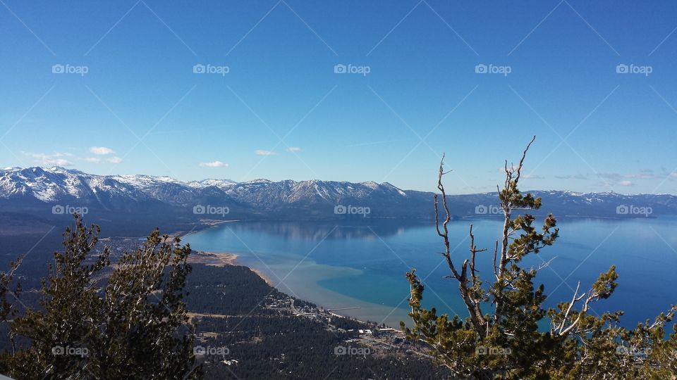 Lake Tahoe . View of Lake tahoe