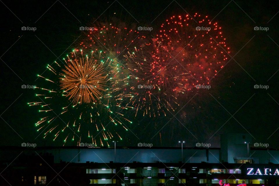Fireworks at Mexico City 