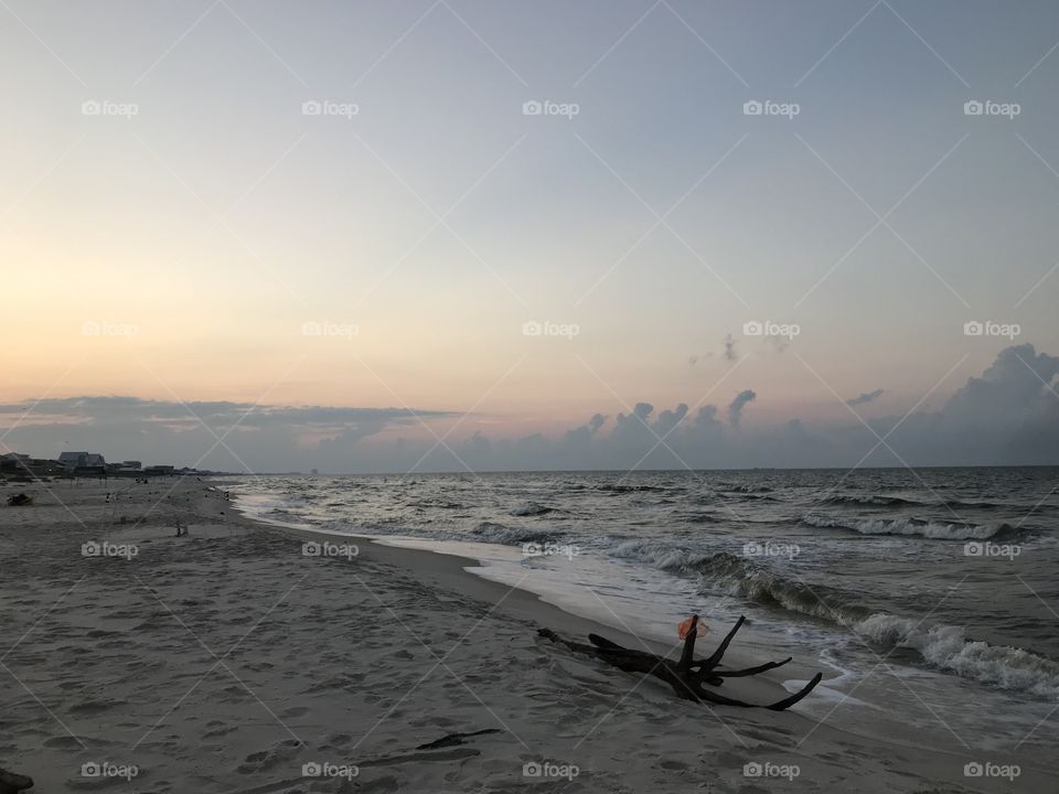 Sunset at the beach 