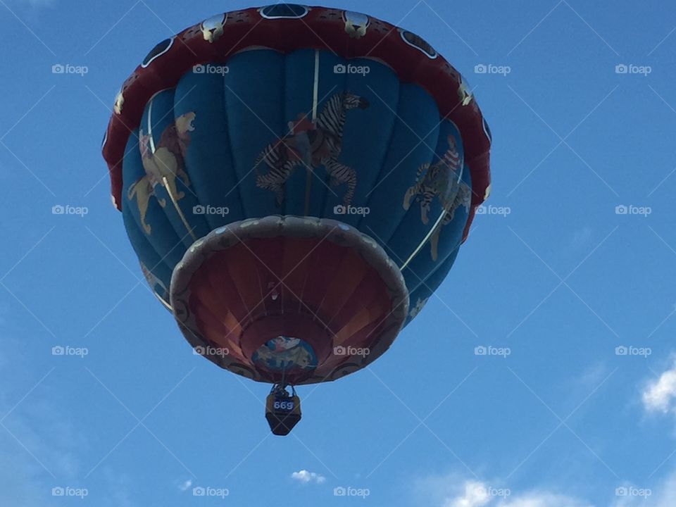 Carousel Hot Air Balloon. 2015 Albuquerque International Balloon Fiesta. 