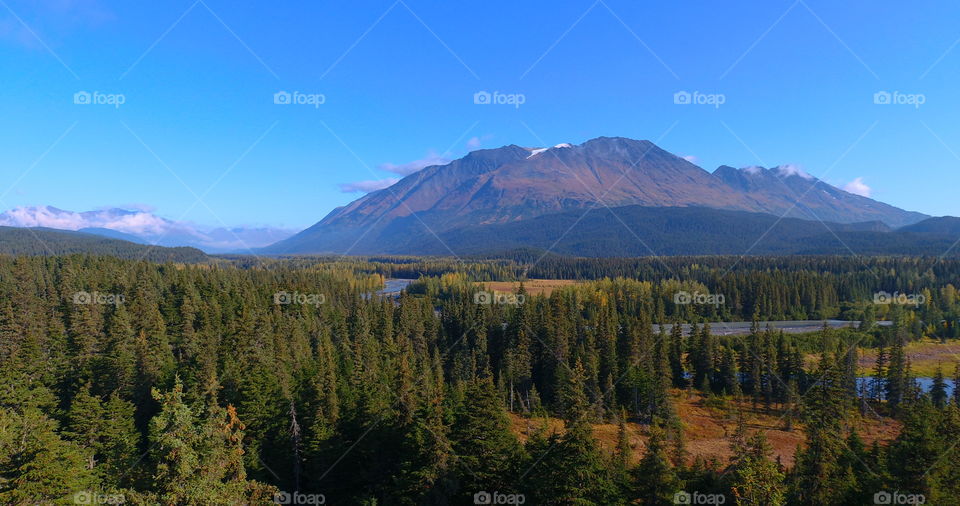 Summer views of sheep Mountain