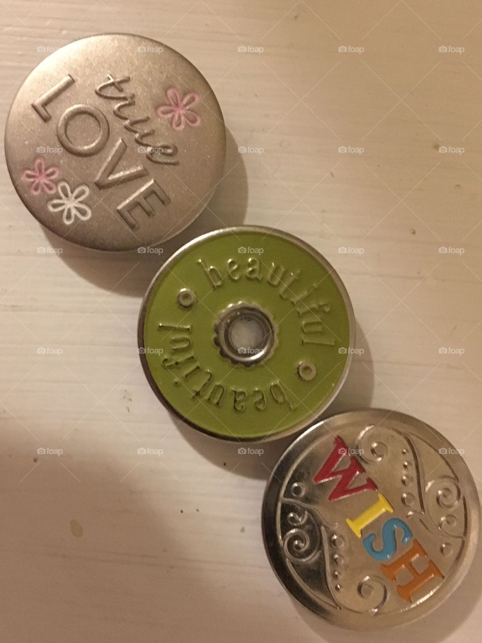 True Love- Beautiful- Wish Buttons