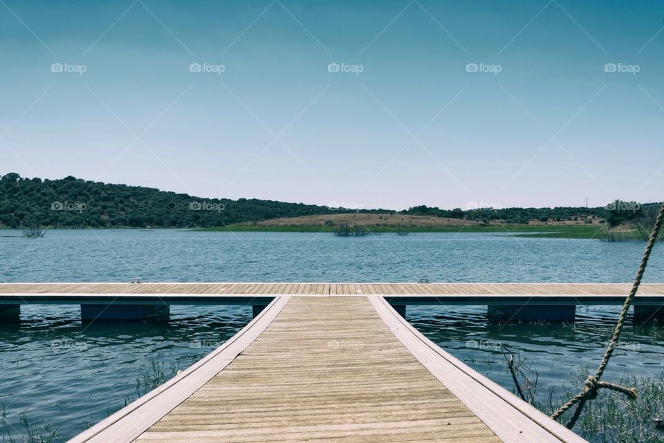 Pier at sea