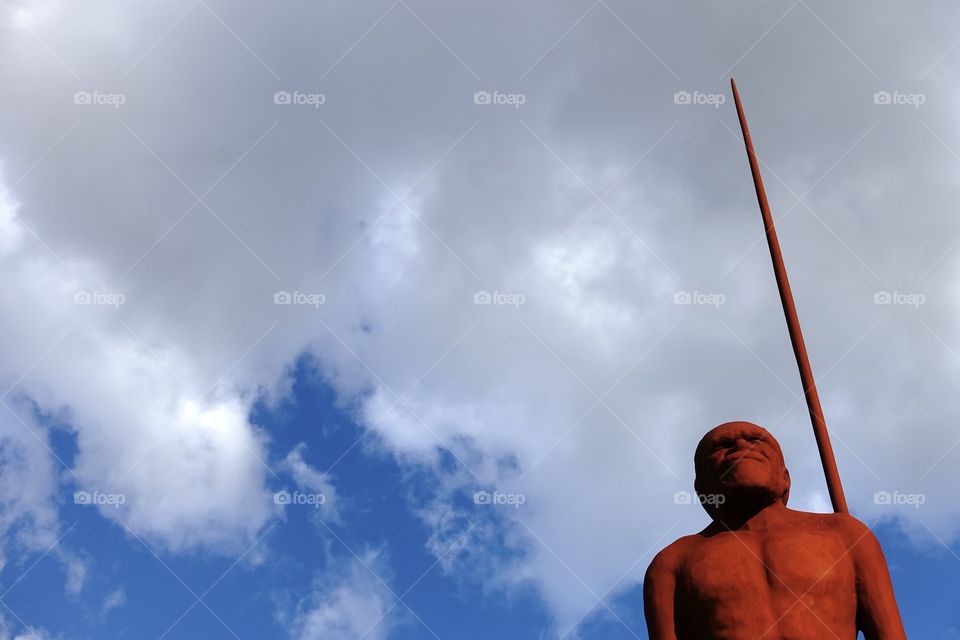 The sculpture called Wirin in Yagan Square, Perth, Western Australia.