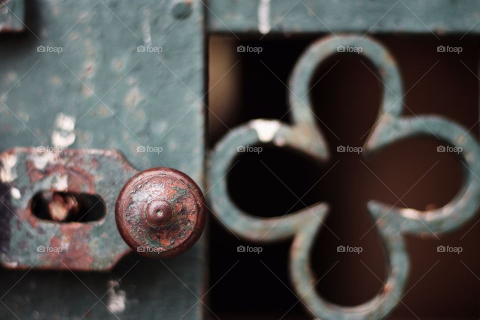 rusted door