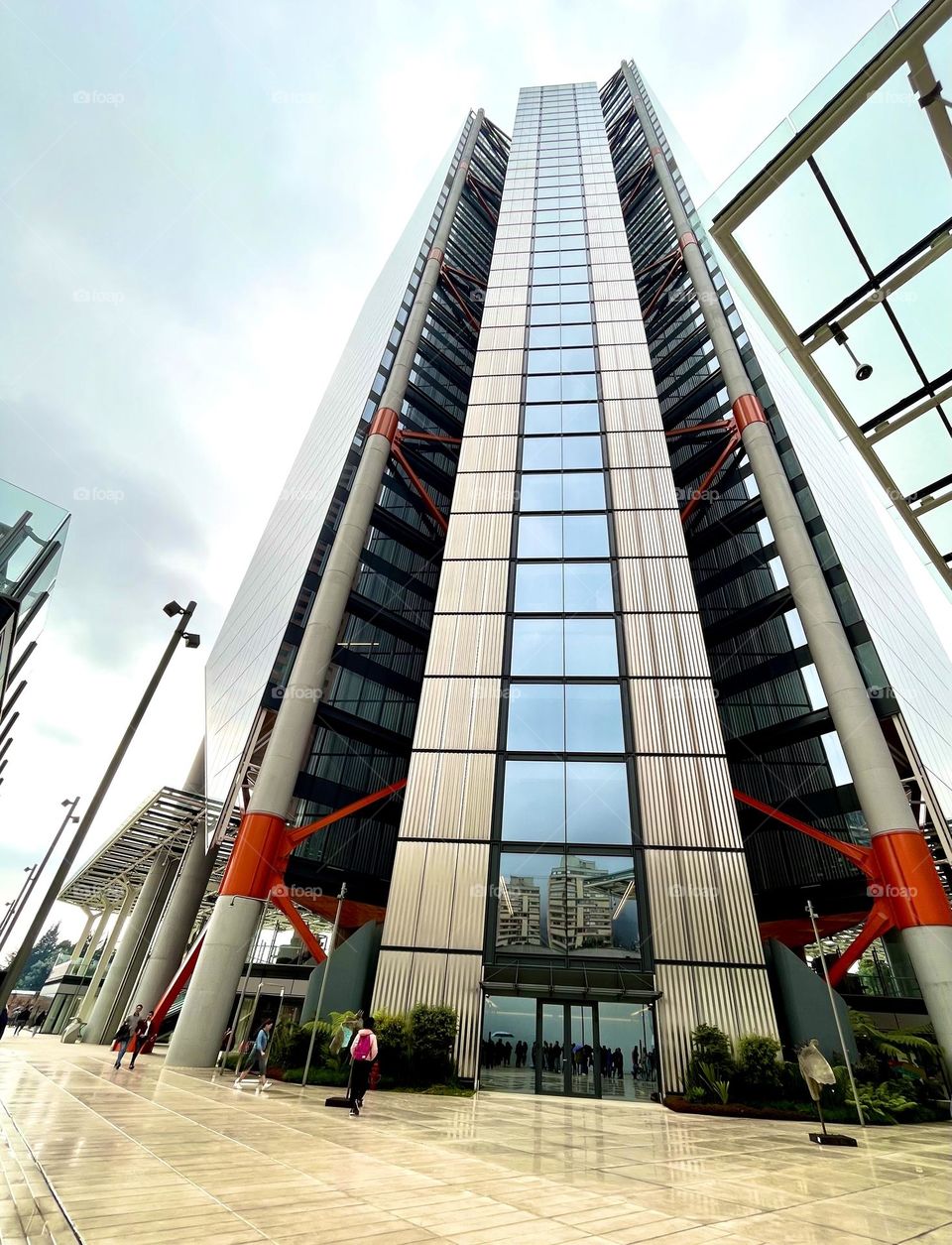 Up perspective in architecture 