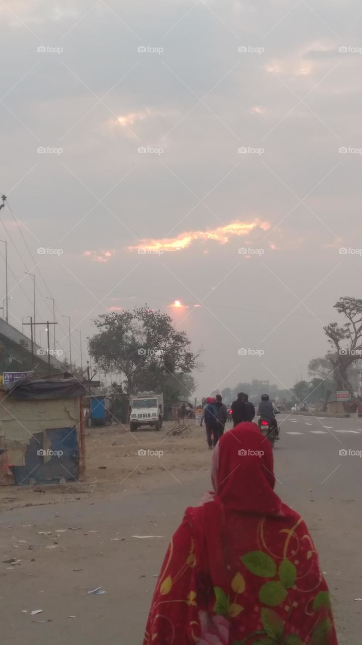 Sun ☀️ Behind CloUd