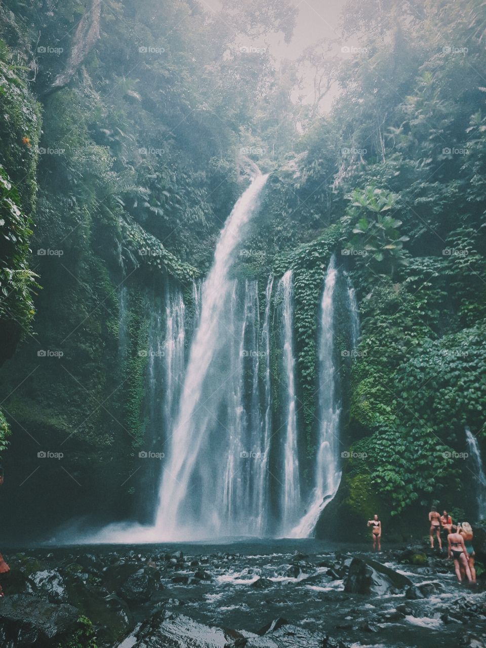 Part of Lombok. Waterfall.