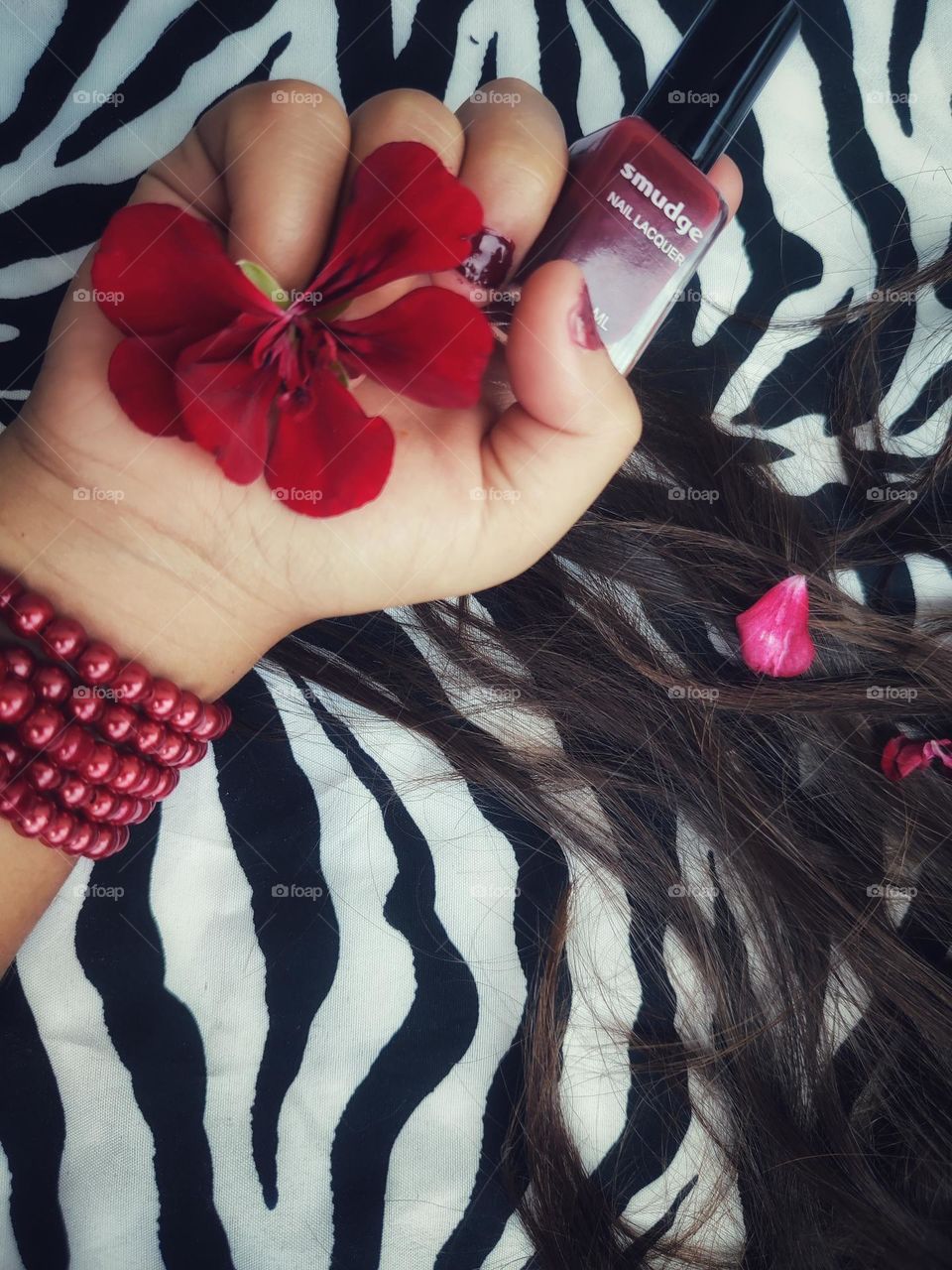 Red nail polish