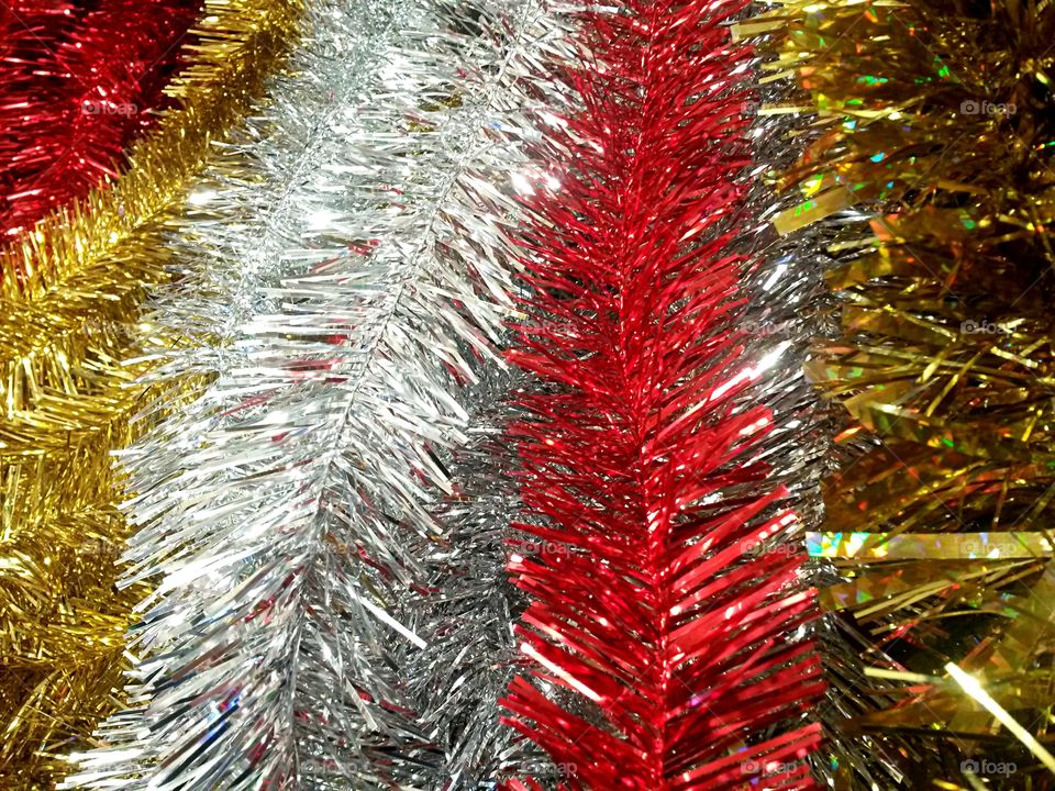 colored sniny christmas decoration
