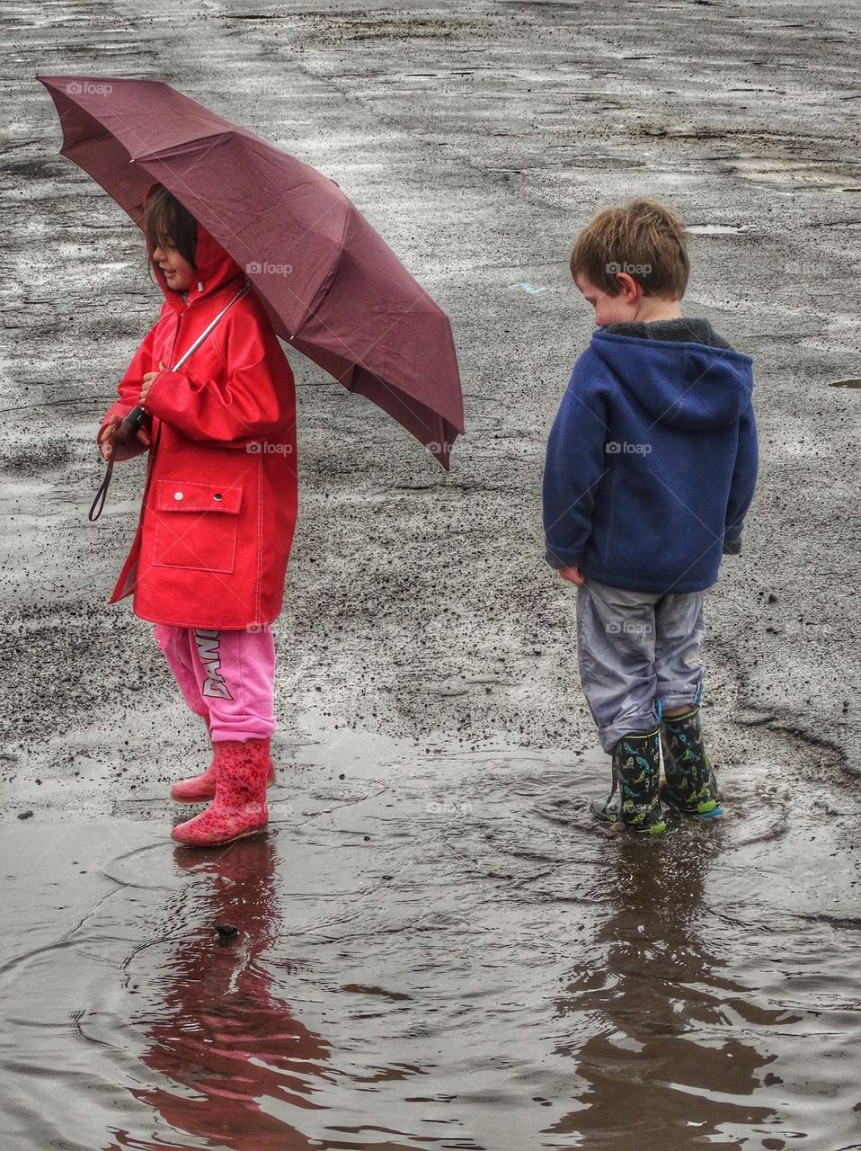 Young Love In The Rain