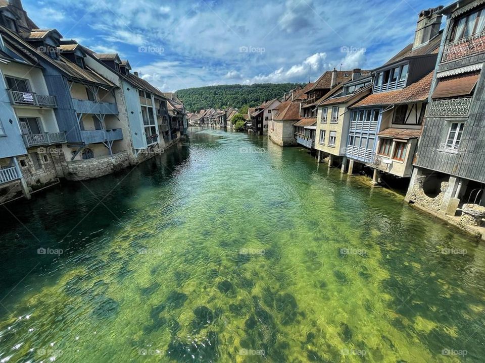 Ornans view from the bridge.