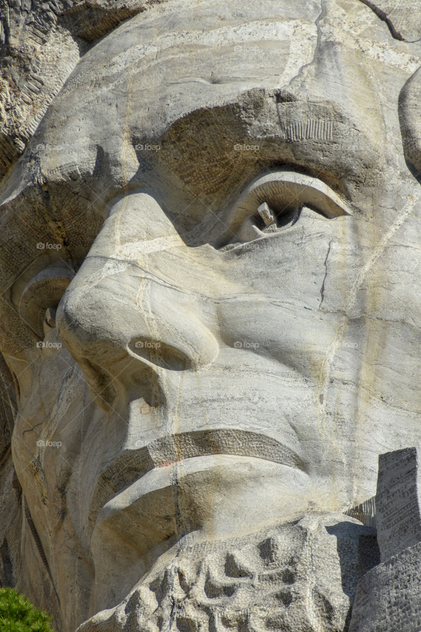 mount Rushmore close up Abraham Lincoln