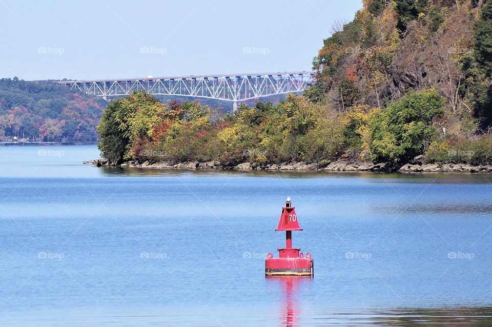 Red Buoye & Bridge 