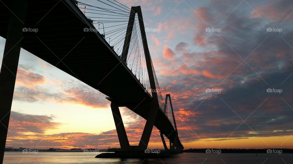 sunset and the bridge