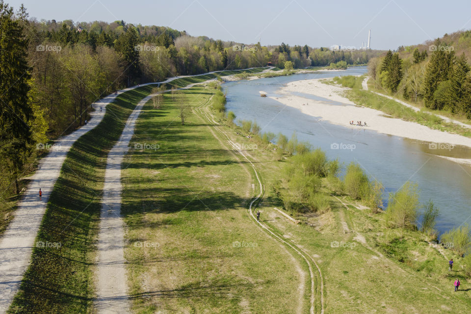 Isar river 