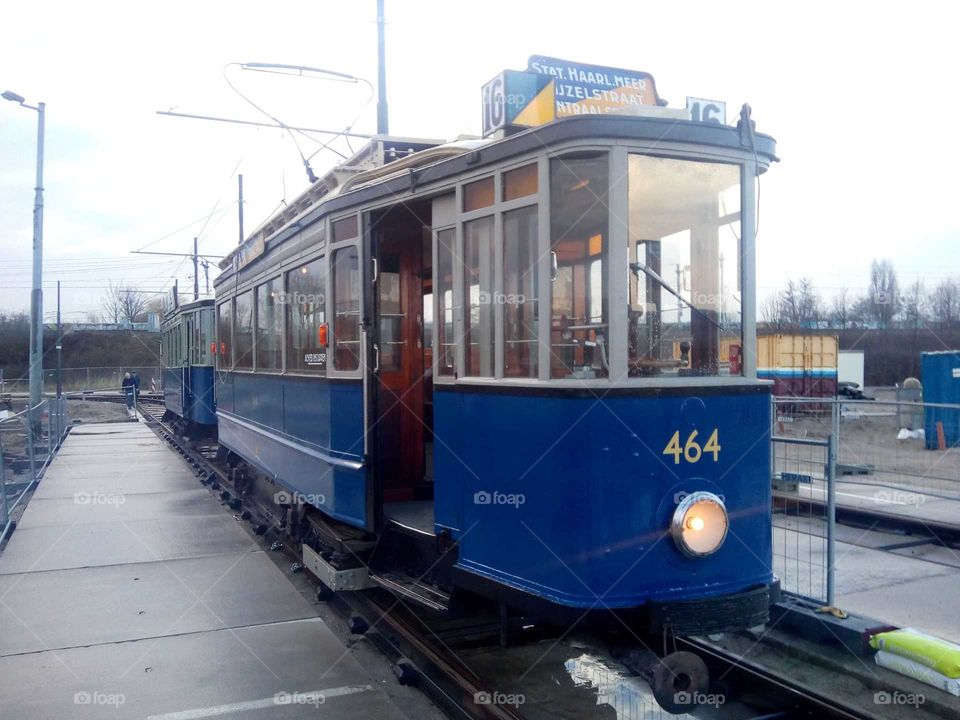 Vintage tram in Diemen