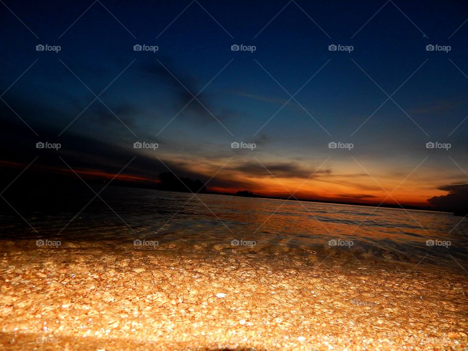 sunset over Lake Hartwell, South Carolina
