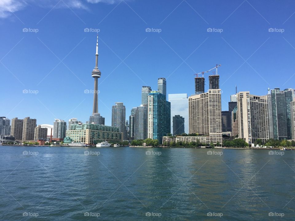 Skyline view of Toronto 