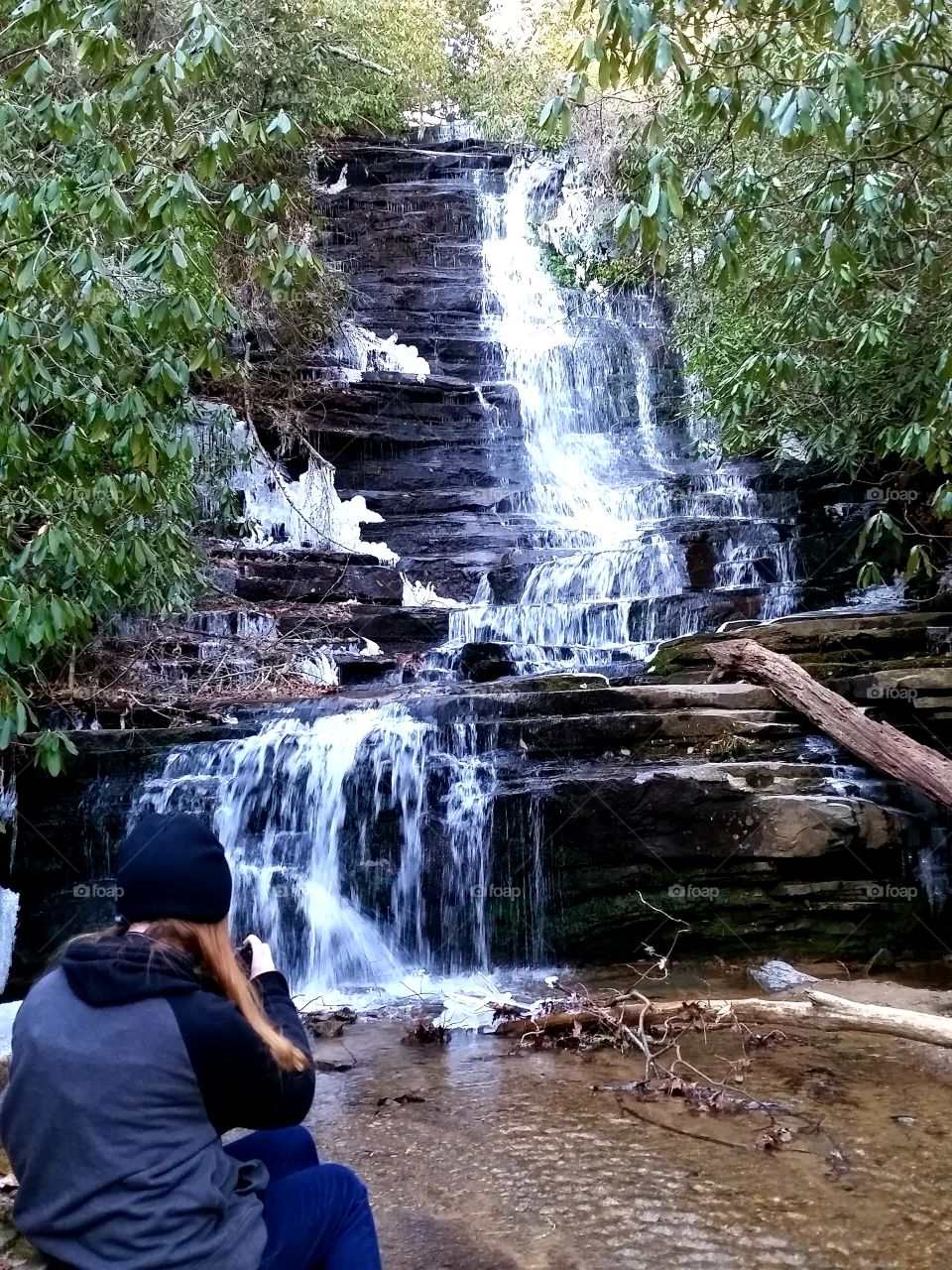 panther falls in the Georgia mountains
