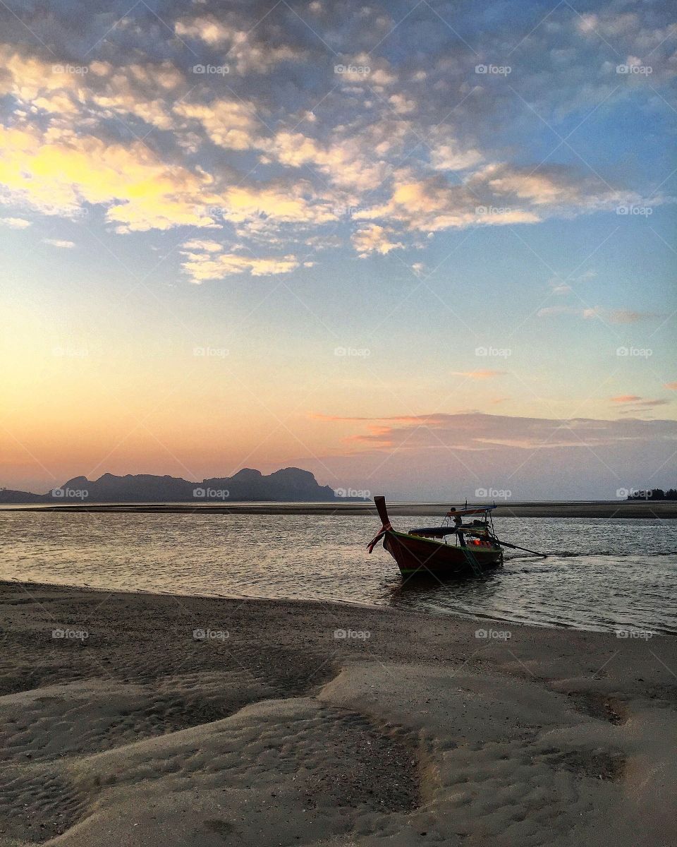 Boat at beach of Thail