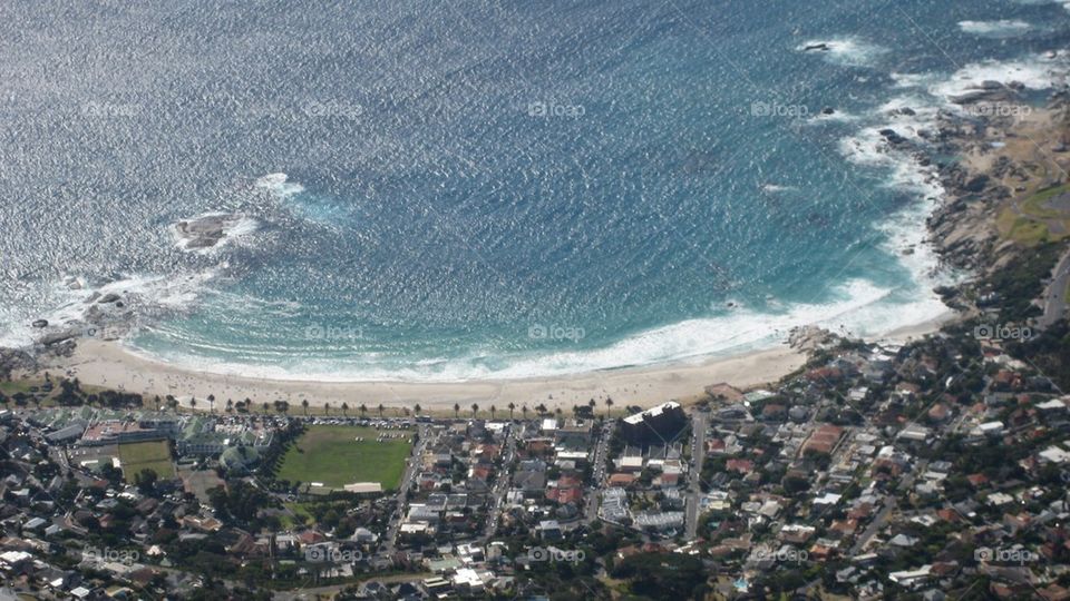 Sea view from table mountain