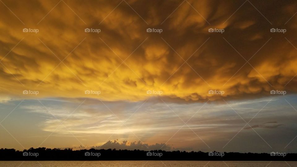 sunset at the croaker hole