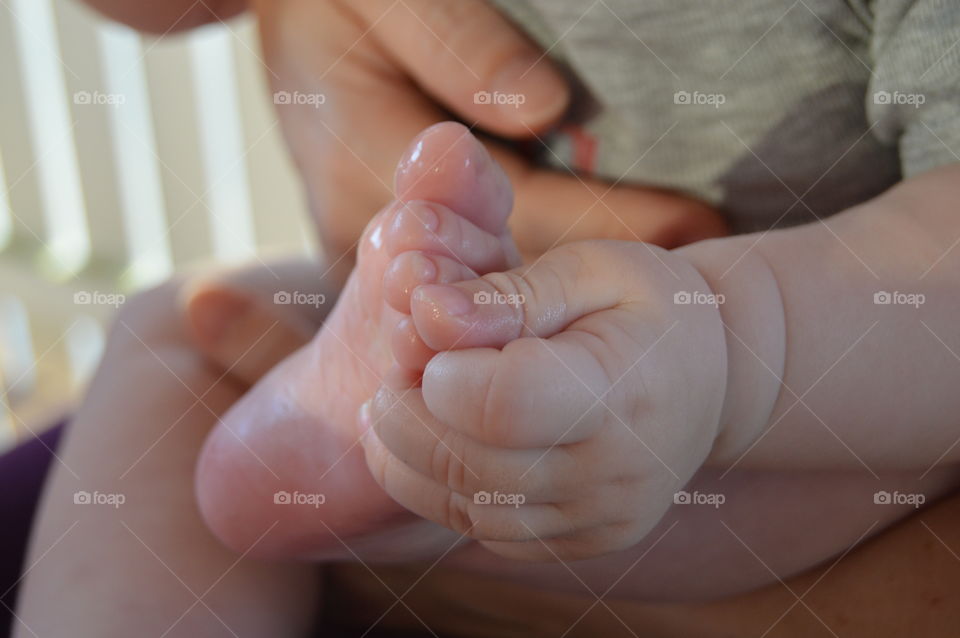 tiny foot and hand
