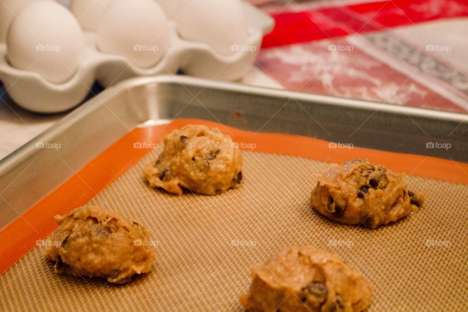 Chocolate chip cookies for Santa 