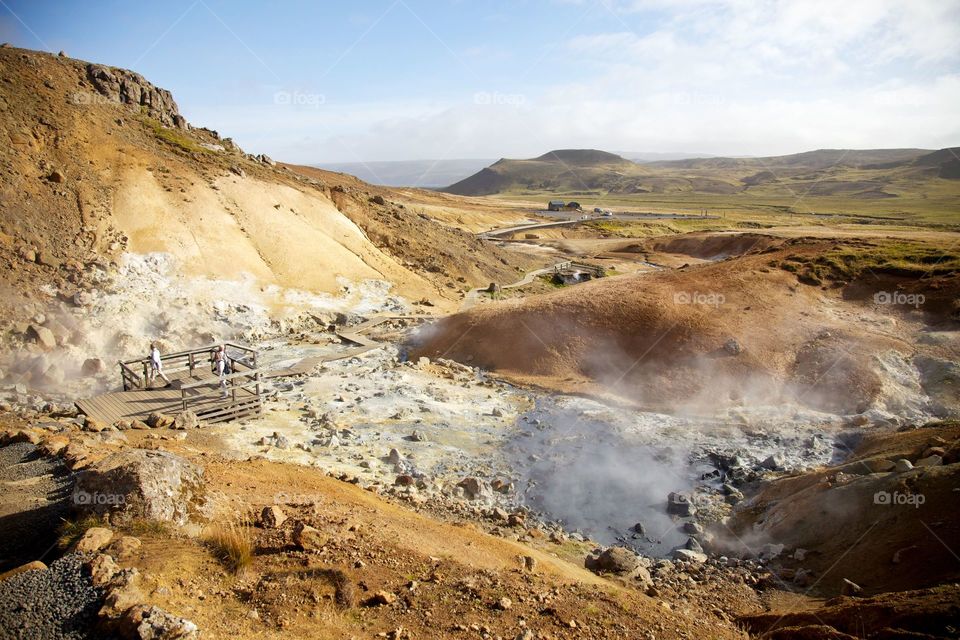 Hot springs at Iceland