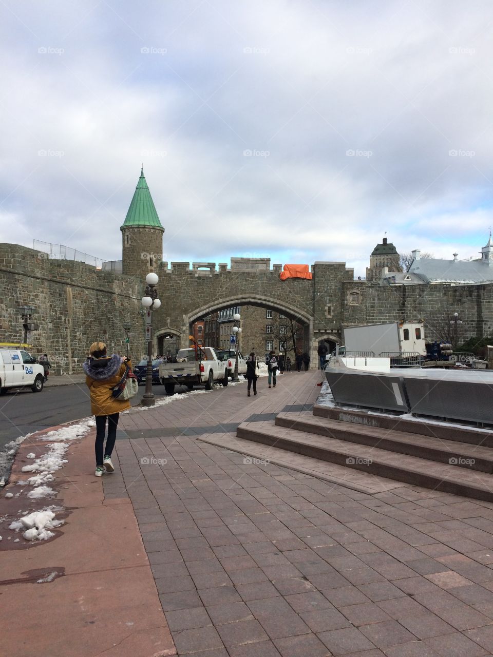 The gate entrance to Old Town Quebec 