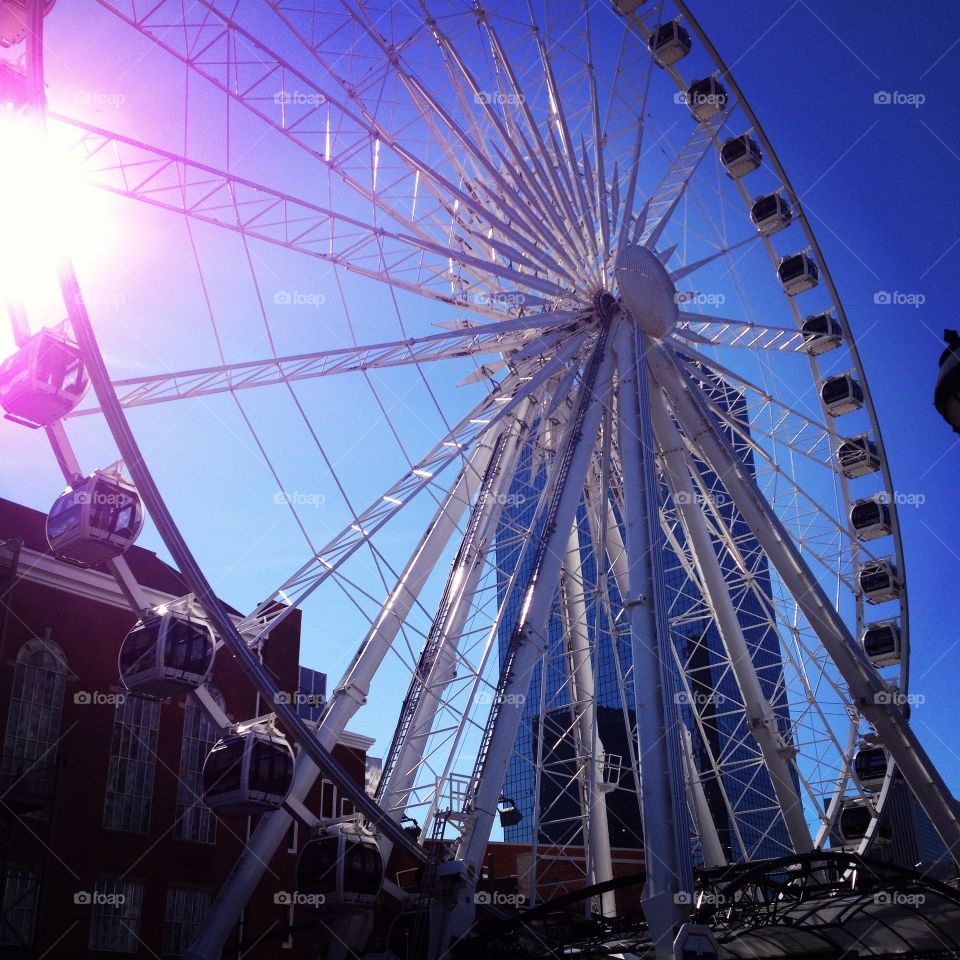 Atlanta ferriswheel. Atlanta Georgia ferris wheel