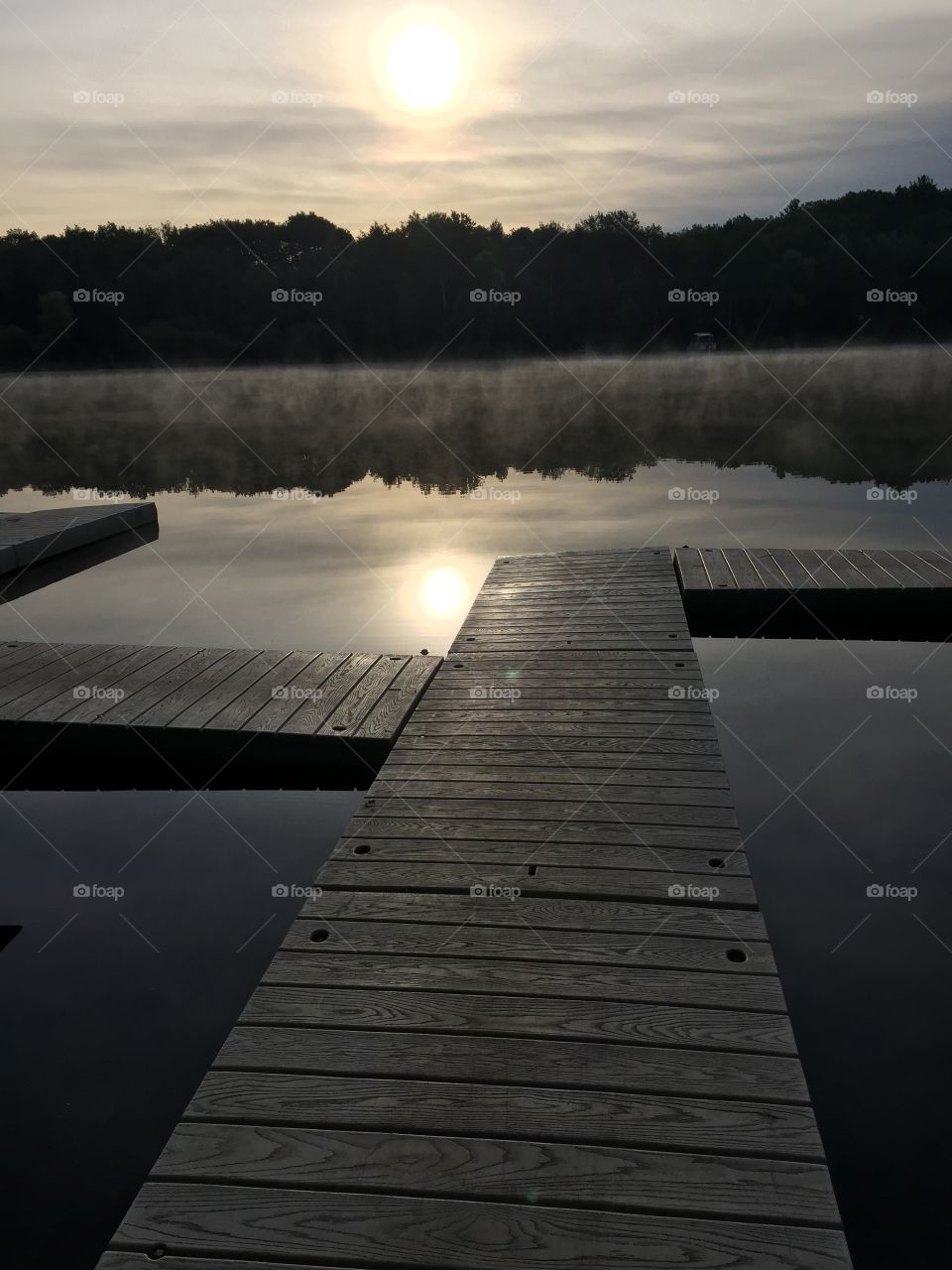 Early morning misty lake. Not being able to sleep while camping on Turtle Lake had it benefit, snapped this pretty picture 