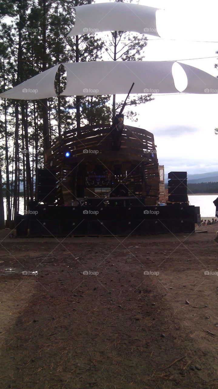 Fozzy fest pirate ship stage