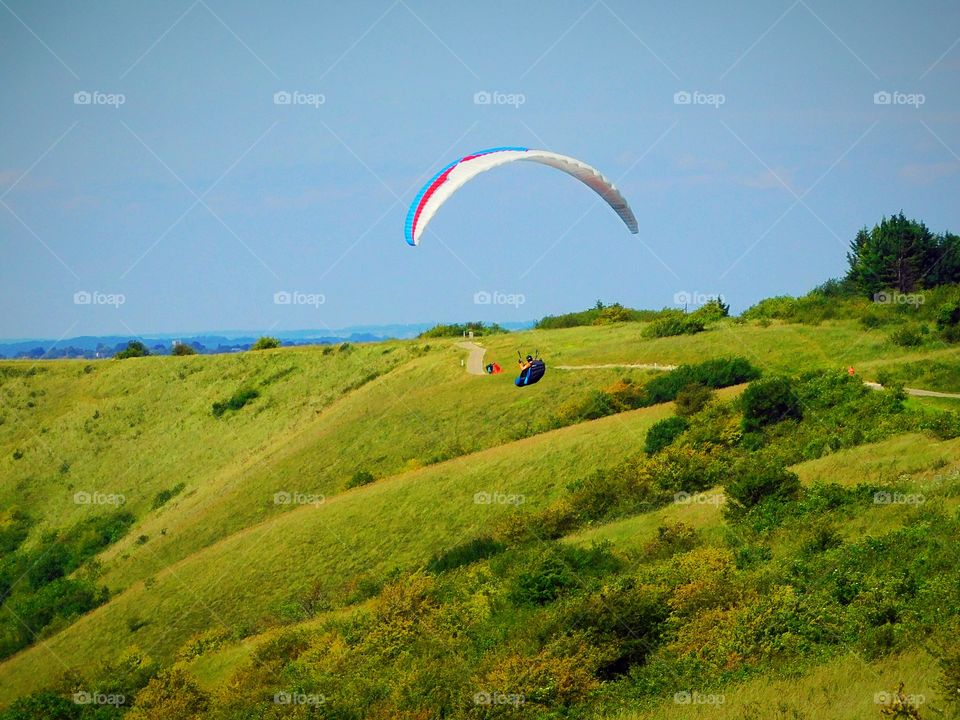 Paraglider landng