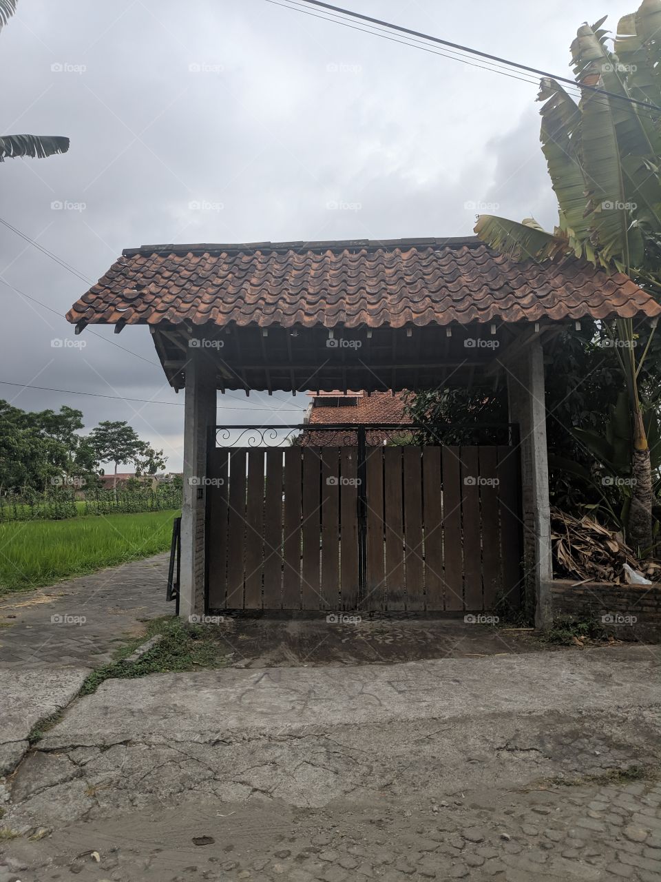 classical house in the village