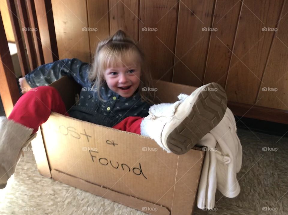 Lost and found in a box. 