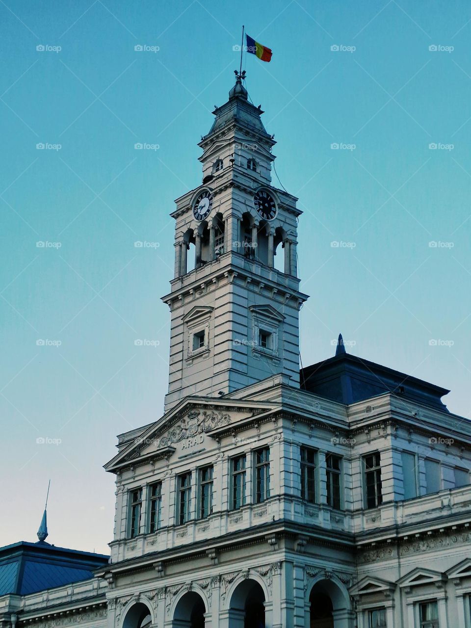 the town hall in Arad