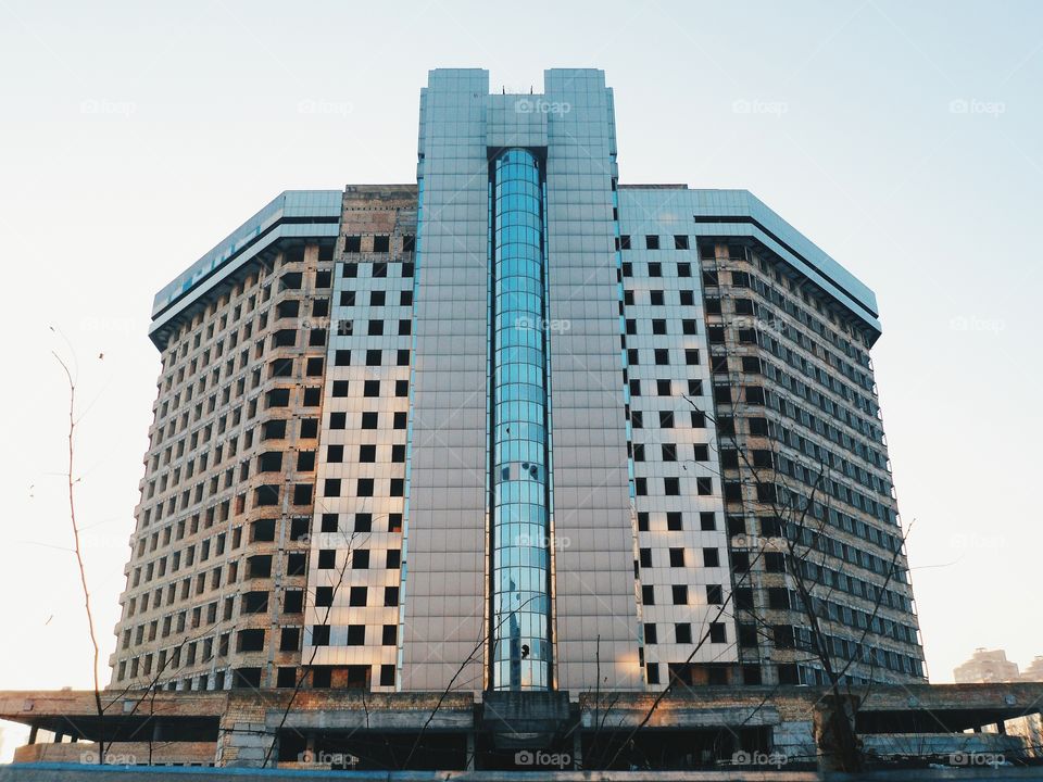 unfinished building in Kiev